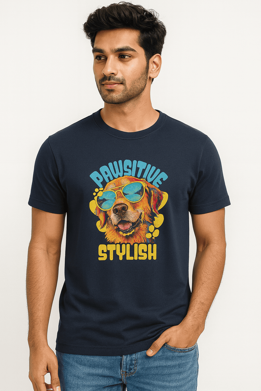 Pawsitive Stylish - Supima Premium Cotton Tee - Image 3
