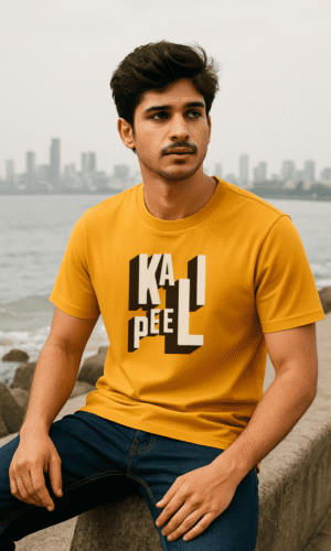 Kali Peeli Mumbai - Iconic Premium Cotton T-Shirt